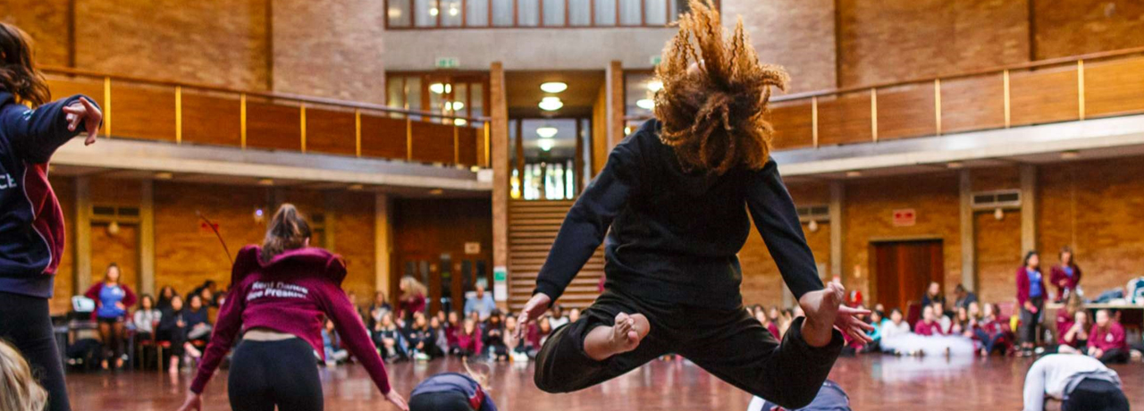 University of Kent - Students dancing